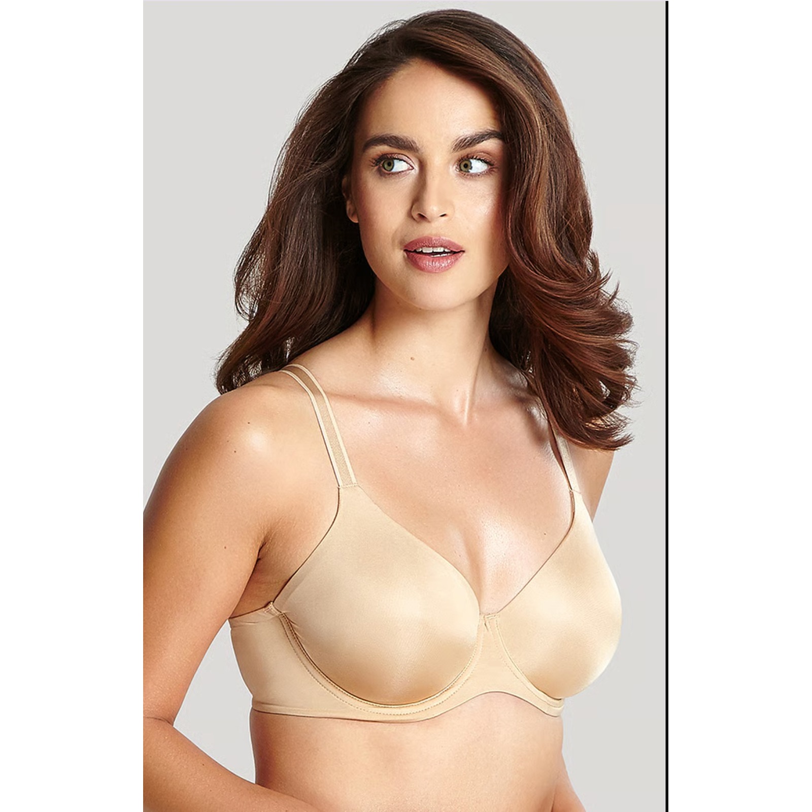 Panache Porcelain Elan Balconnet Underwire Bra Beige Full Cup Support Size 34ff